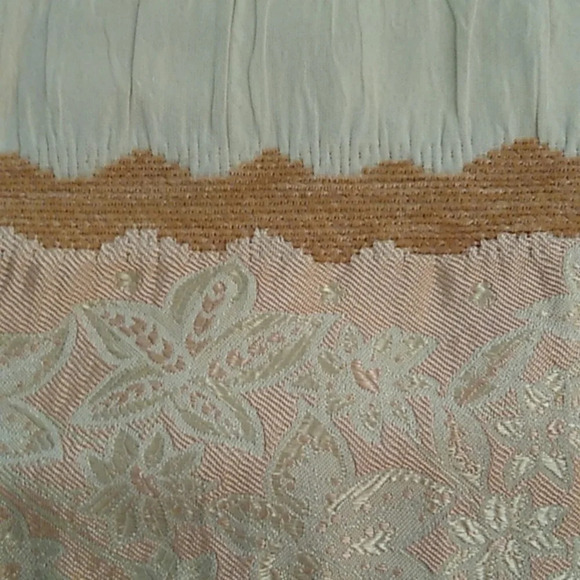 ERIN LONDON TAPESTRY, MULTI TEXTURED, WARM PASTELS & TAN SHOULDER PADS, JACKET - Picture 4 of 9